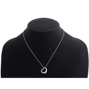 Tiffany Co Open Heart Necklace Sterling Silver